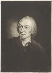 Porträtt av målaren Jan Punt (mezzotint)